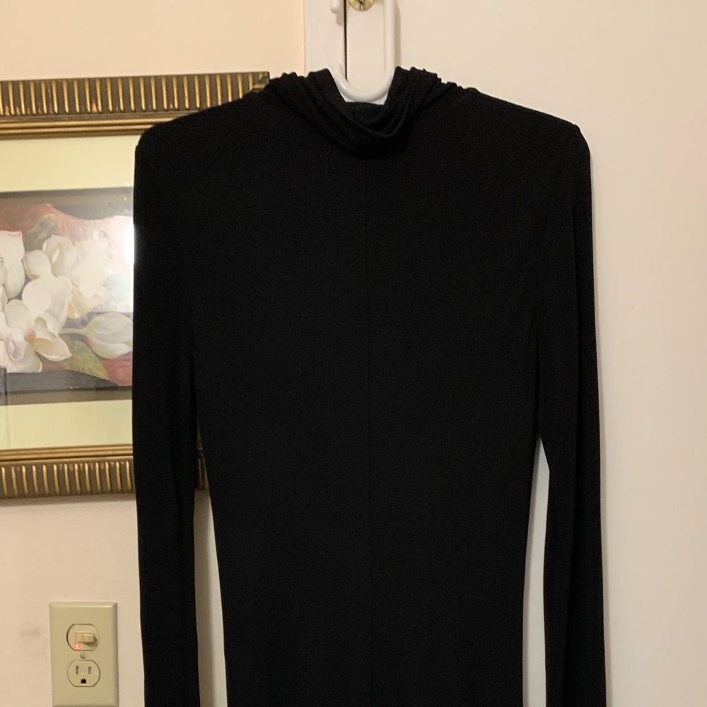 NWT REISS BLACK FREYA TWIST FRONT MIDI BODYCON DRESS - SIZE 8 - Picture 14 of 16